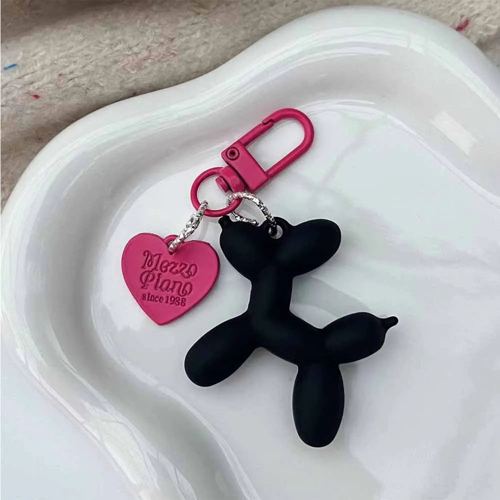 Cute Cartoon Balloon Dog Couple Keychains Key Ring -New Cute Car Holder Jewelry Gift Decoration Accessories
