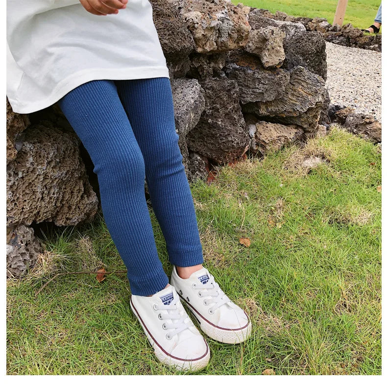 2-8T Leggings For Girls Toddler Kid Spring Autumn Clothes Soft Cotton Stretch Pants Sport Fitness Sweet Cute Trousers Streetwear