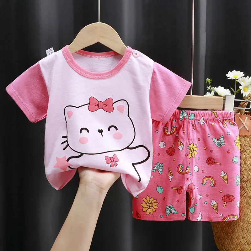 Mode baby mädchen kleidung sommer Baby mädchen Sets nette mädchen T-shirt + Shorts Sets Kleinkind Kleidung Baby mädchen Kleidung