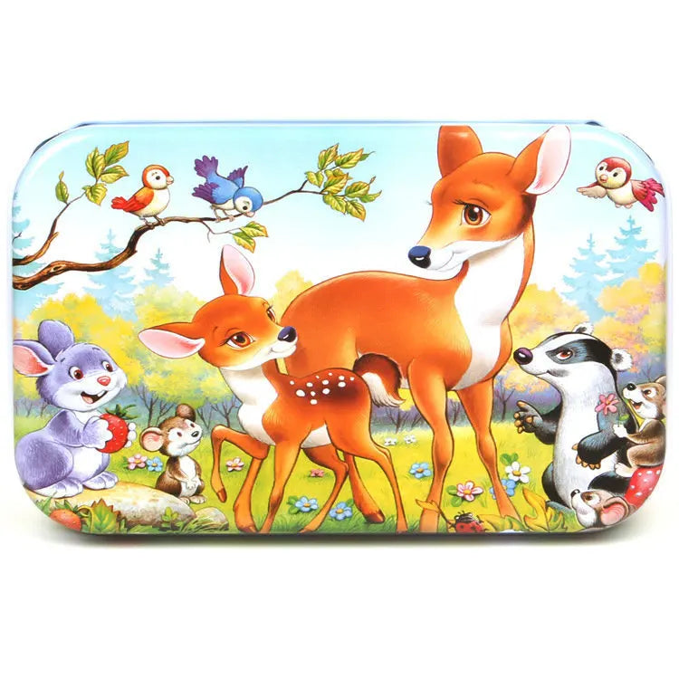 Heiße Neue 60 Stück Holz Puzzle Spielzeug für Kinder Cartoon Fahrzeug Tier Holz Puzzle Baby Lernen Pädagogisches Spielzeug Kinder Geschenk
