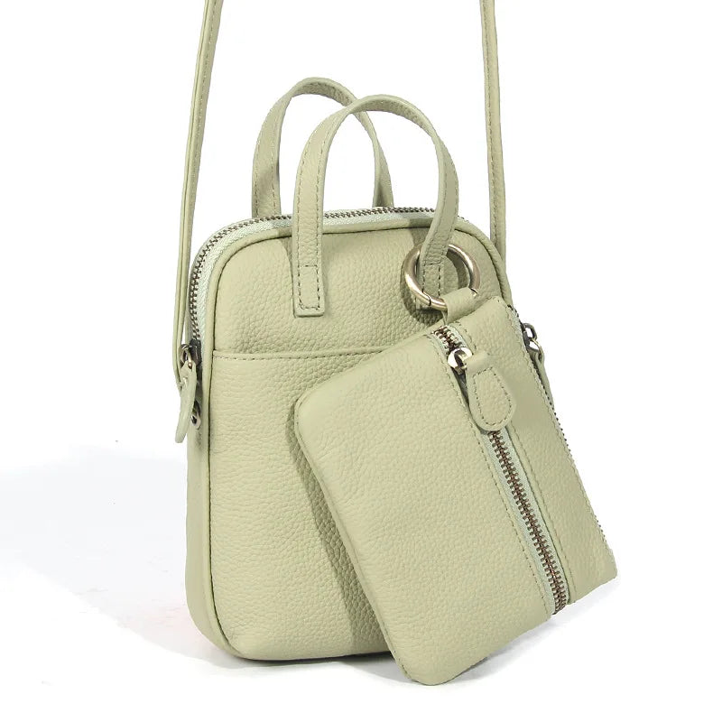 Damenmode-Trend Umhängetasche Kopfschicht Rindsleder Mutter Handtasche multifunktionale All-in-One-Tasche