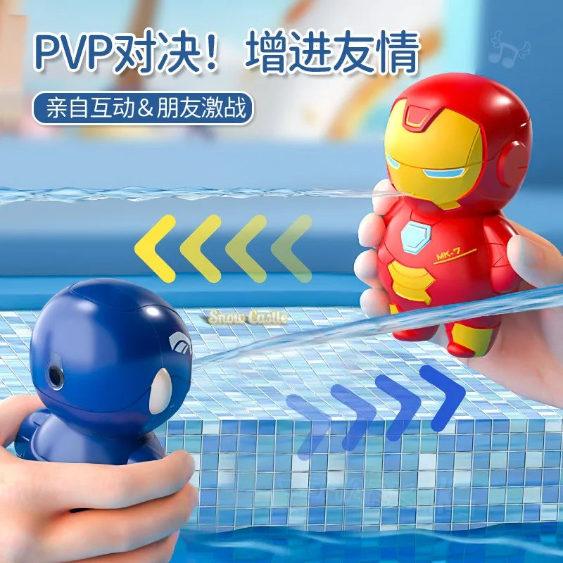 New Marvel Spider-Man Children's Water Gun Spider-Man Tricky Beach Toy Cute Baby Shower Hydraulic Pistol Children's Toy Gift