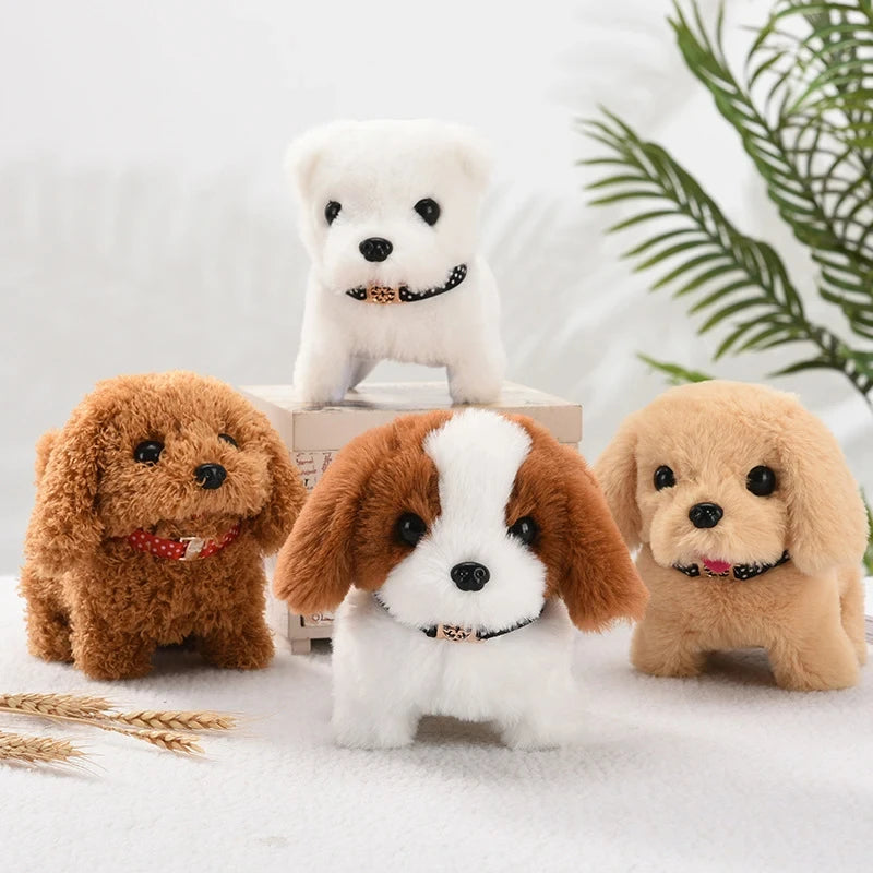 Baby Toy Dog That Walks Barks Tail Wagging Plush Interactive Electronic Pets Puppy Montessori Toys for Girls Boys Christmas Gift