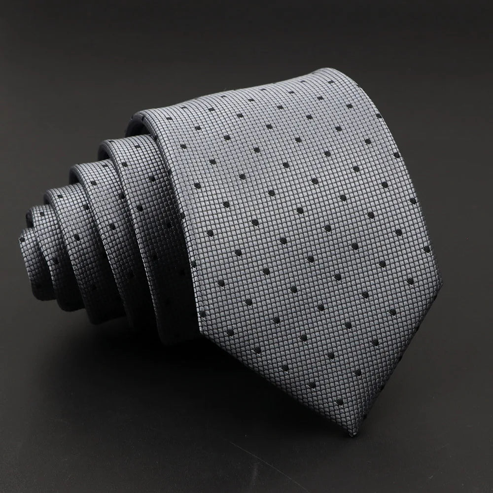 Fashion Men's Classic Stripe Ties Wedding Business Neckties Jacquard Narrow Tie Party Formal Suit Shirt Gravatas Accessory Gift mon