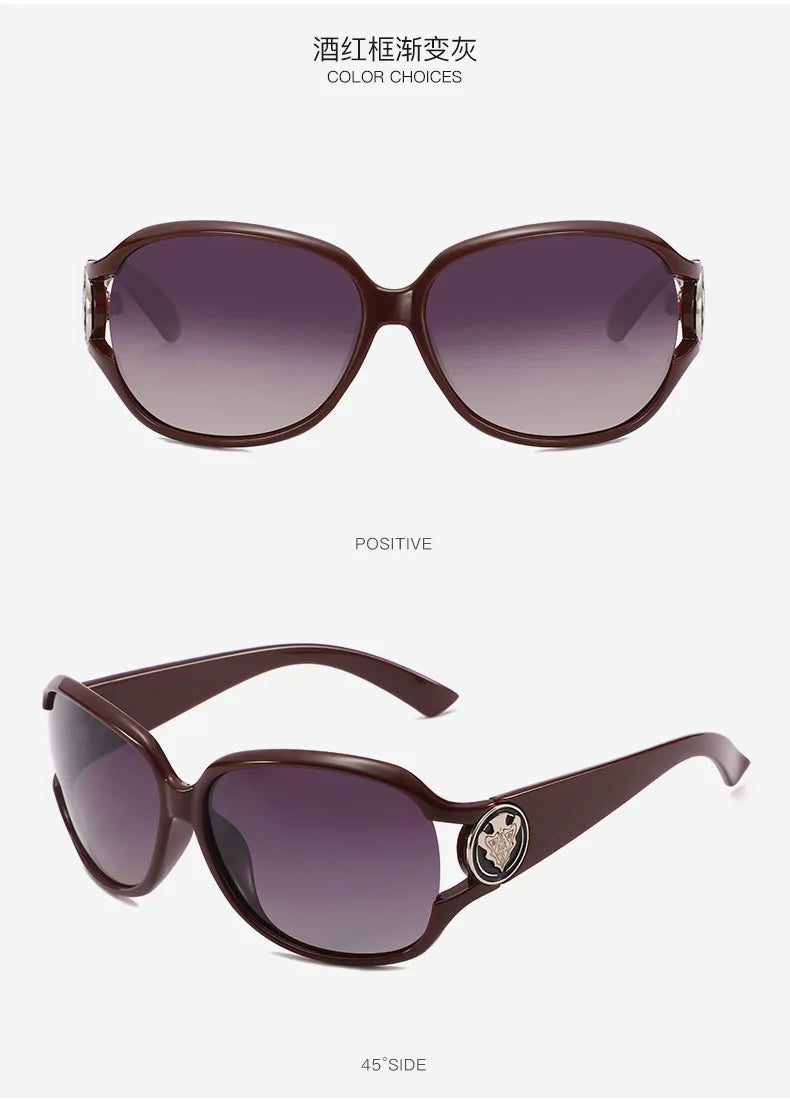 New Women's Fashion Eyewear Two Tone Polarised Sunglasses