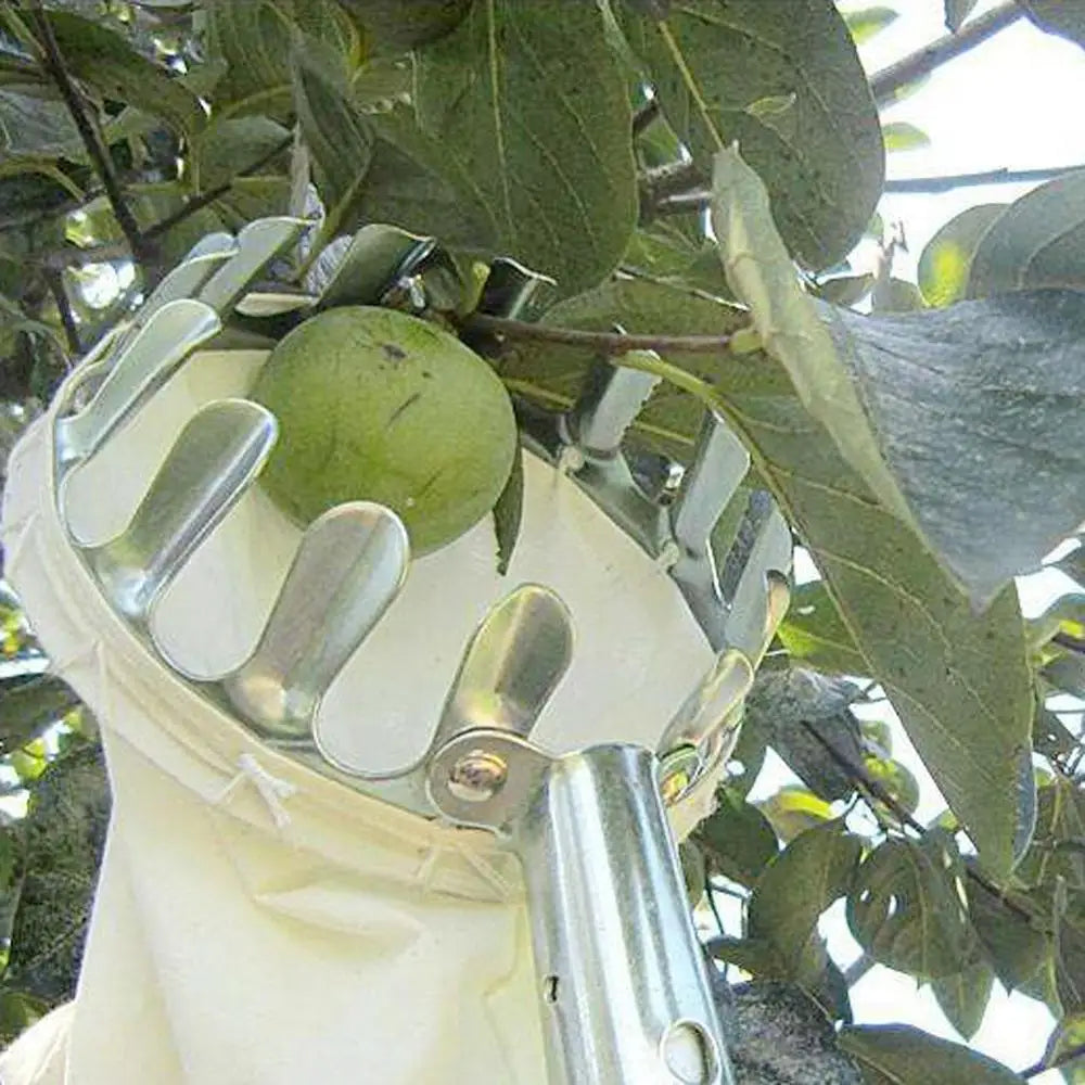 Metal Fruit Picker Orchard Gardening Apple Peach High Tree Picking Tools Fruit Catcher Collector Gardening Tools