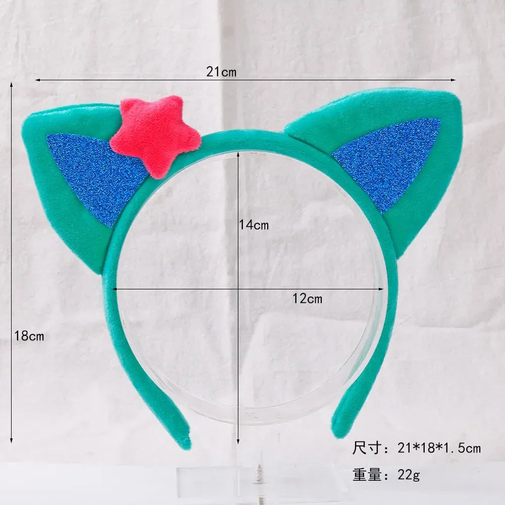 Adults Kids Plush Cute Fox Cat Ears Headband Hairband Hair Hoops for Birthday Gift Wedding Party Costume Christmas New Years