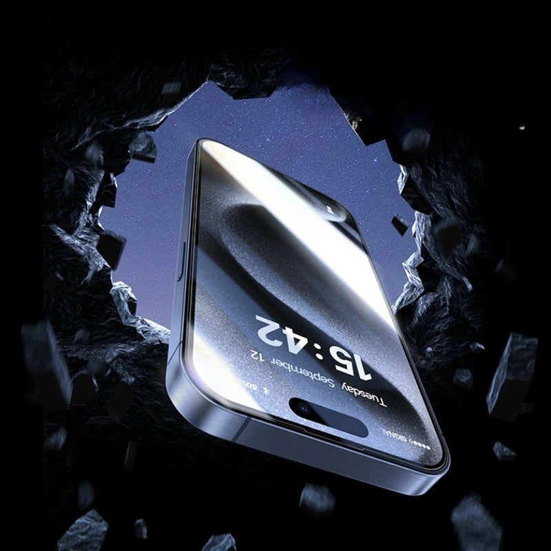 4PCS Tempered Glass For iPhone 15 Pro Max 15Pro 14 11 XR Fall Prevention Full Cover Screen Protector For iPhone 15ProMax