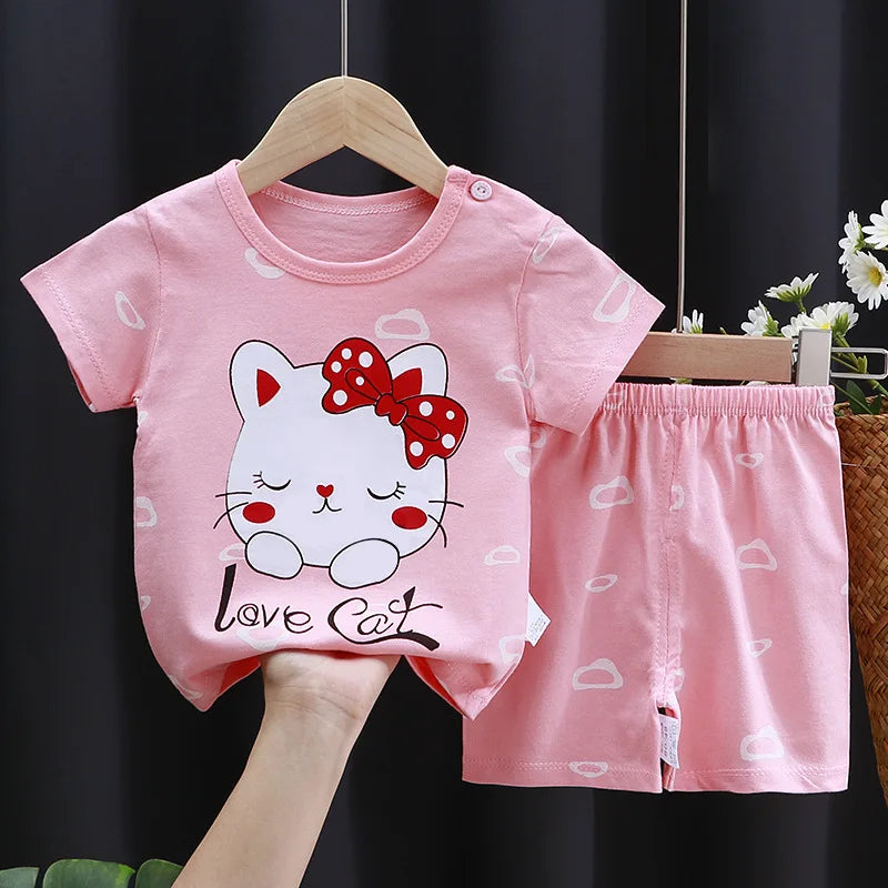 Mode baby mädchen kleidung sommer Baby mädchen Sets nette mädchen T-shirt + Shorts Sets Kleinkind Kleidung Baby mädchen Kleidung