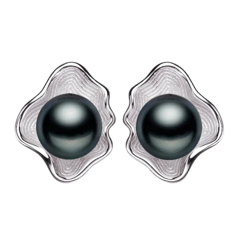 FENASY Genuine Natural Freshwater Pearl Stud Earrings 925 Sterling Silver Party Jewelry Elegant Gifts For Women Wholesale