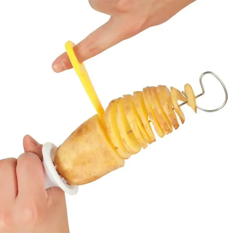Manual Spiral Potato Slicer Kitchen Supplies Cutter Cucumber Slicer Kitchen Accessories Vegetable Cutter Kitchen Gadgets