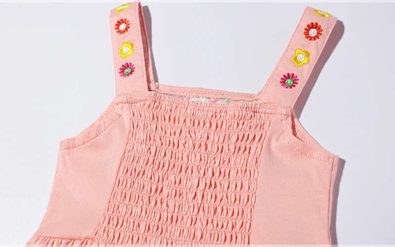 Little maven 2024 Baby Mädchen Freizeitkleidung Baumwolle Schöne Kinder Sommerkleid für Kleinkinder 2 bis 7 Jahre