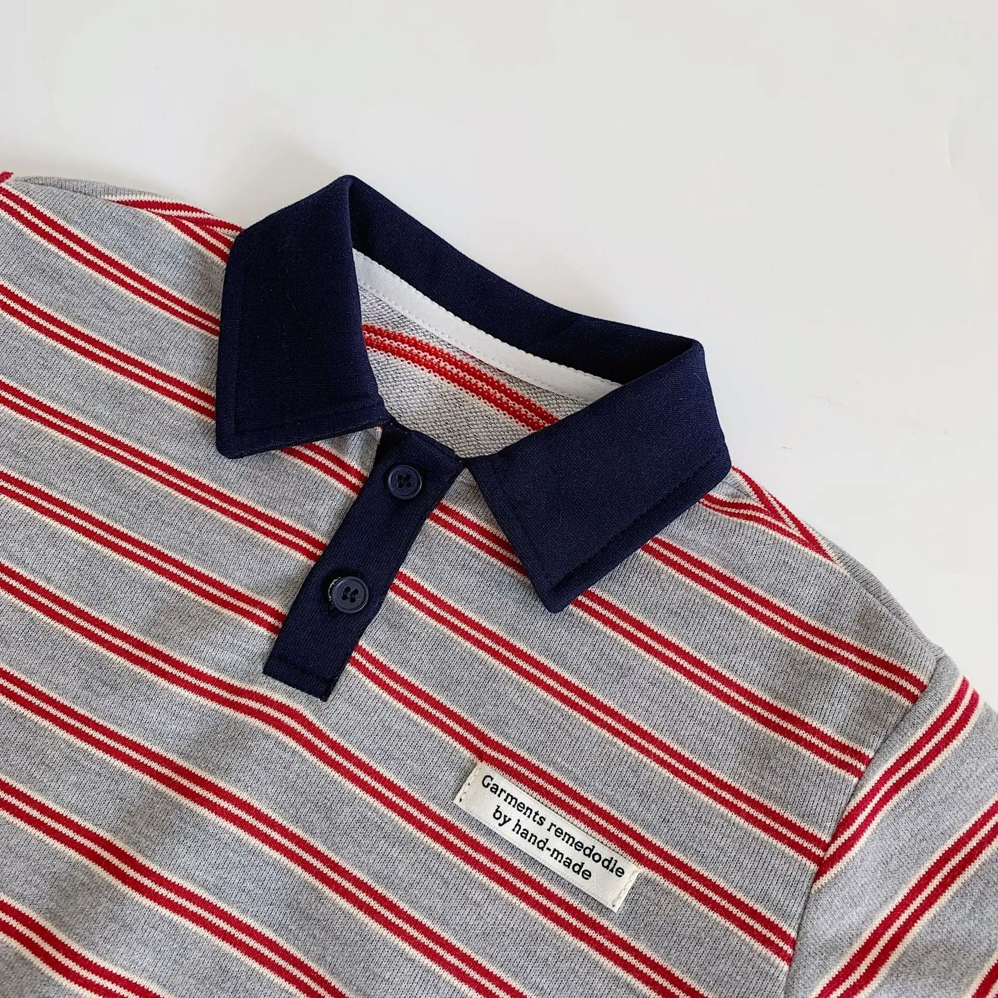Baby Girls Boys Polo Shirts Kids Long Sleeved Sweatshirt Striped Printed Tops 2025 Spring Autumn Children's Clothing Casual