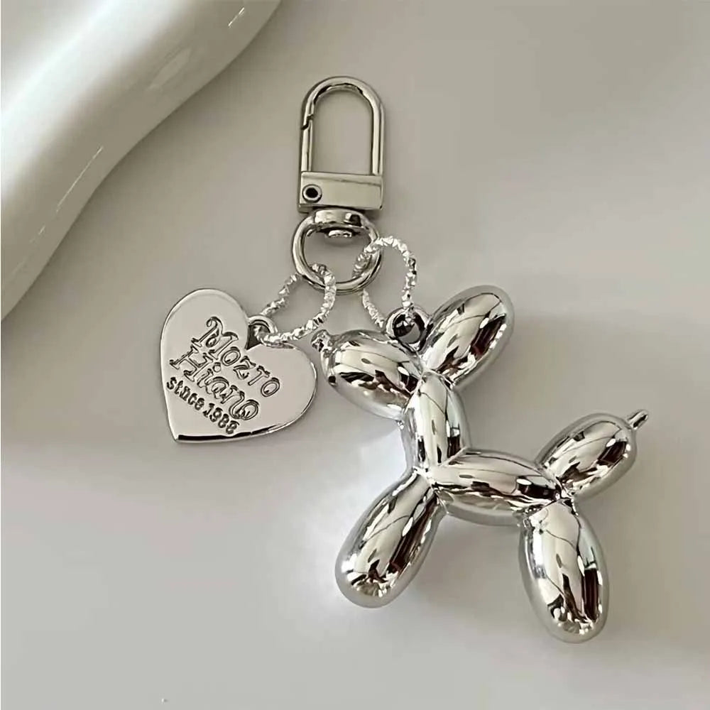 Cute Cartoon Balloon Dog Couple Keychains Key Ring -New Cute Car Holder Jewelry Gift Decoration Accessories