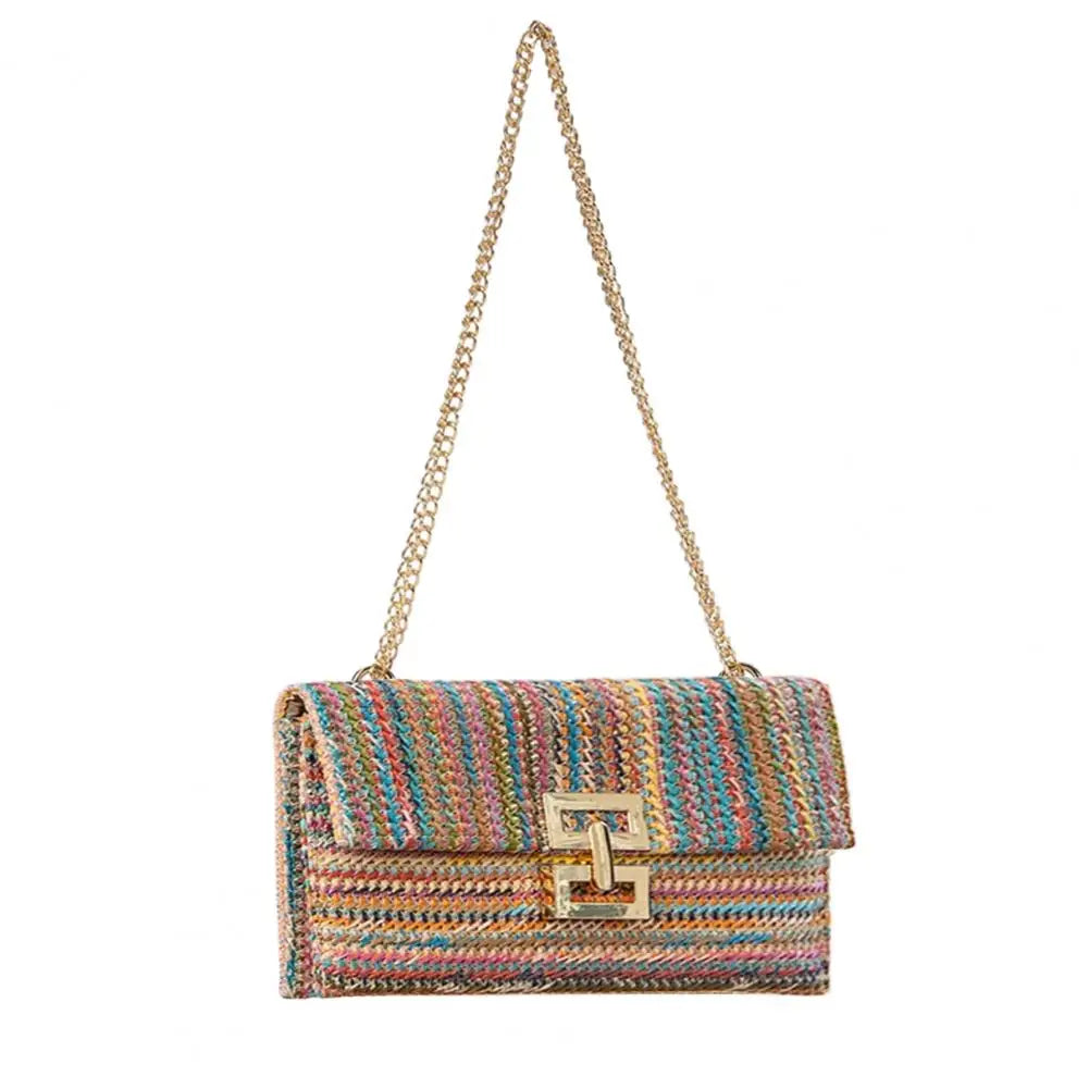 Straw Woven Clutch Handbags For Women Bohemian Beach Rattan Causal Lady Party Wedding Evening Bag New Summer Purse Wallet