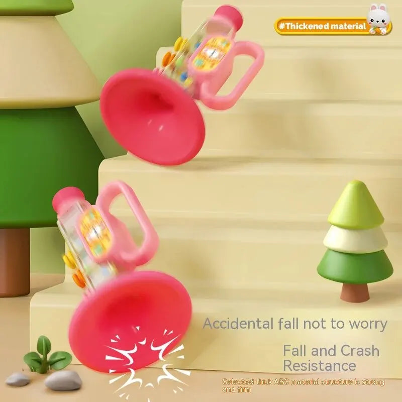 Little Rabbit Horn Children's Toy, Baby Will Blow Cartoon Harmonica Whistle Musical Instrument