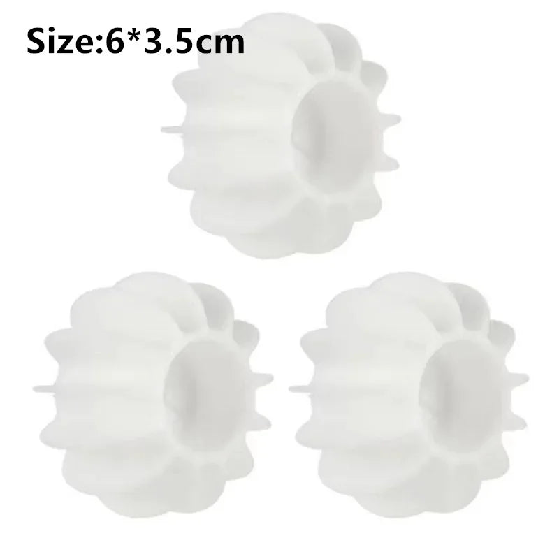 10CPS Laundry Ball Reusable Silicone Clothes Hair Cleaning Tools Pet Hair Remover Washing Machine Cat Hair Catcher Laundry Ball