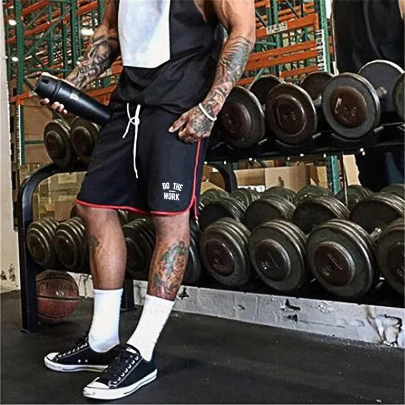 Muscleguys Men Beach Shorts Board Trunks Shorts Mesh Quick Drying Male Swimwear Swimsuits Bermuda Casual Gyms Active Sweatpants