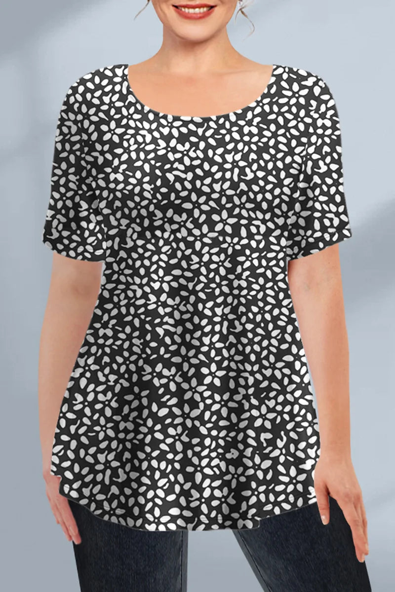 New Women's T-shirt Summer Fashion Short Sleeve Tops Tees Casual Daily Print T Shirt For Women Clothes Plus Sized Girls Clothing