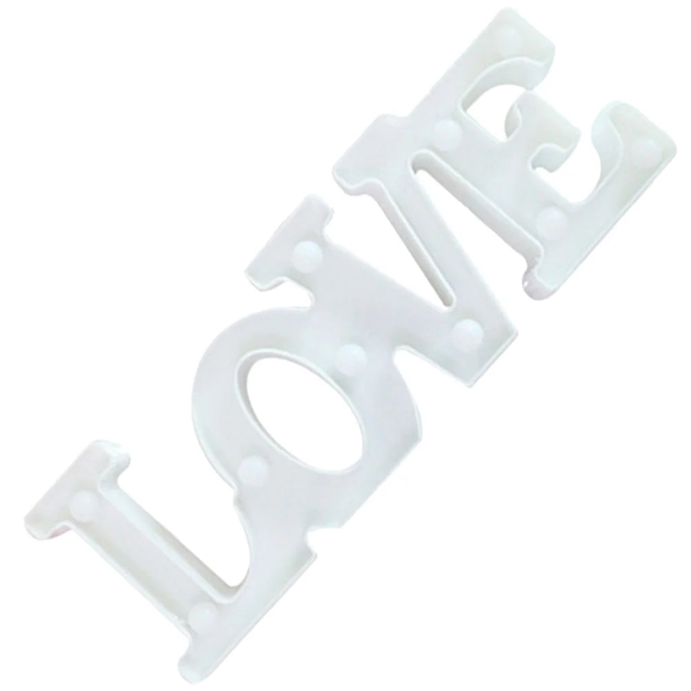 Love Light Dining Room Table Decor Centerpiece Lamp Decoration Marquee Lights Valentine Plastic Sign Valentines Day Letter for