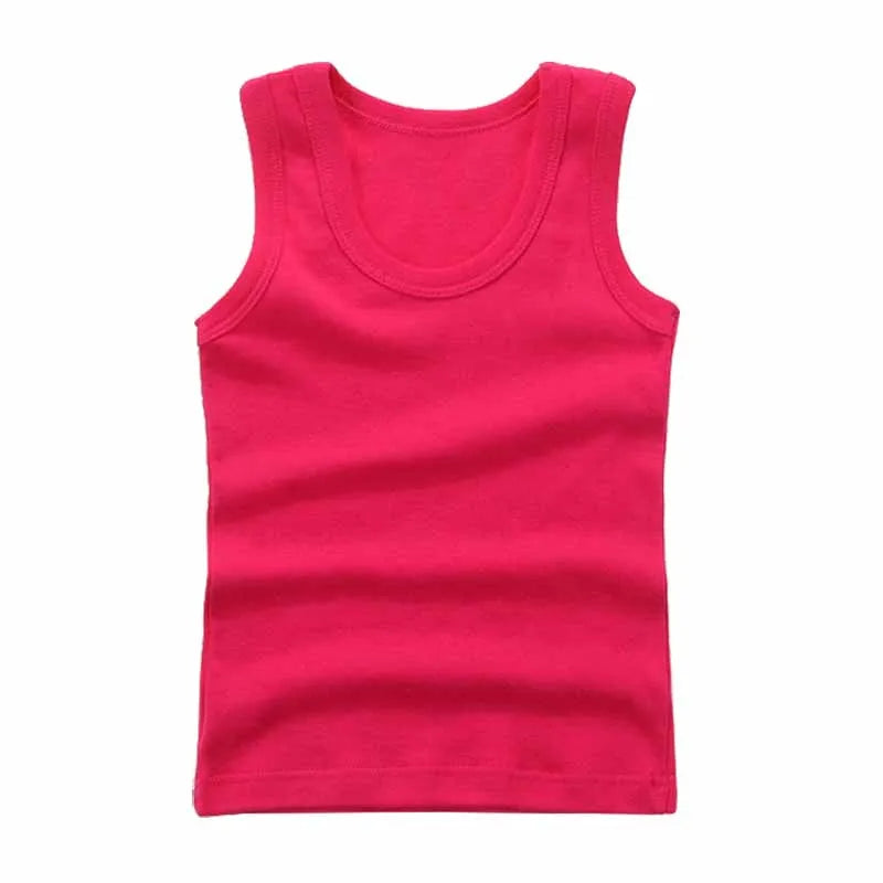 Kinder Unterwäsche Jungen Unterhemden Kinder Sommer Weste Tops für Mädchen Solide Tank Top Jungen Kleidung Baumwolle T-Shirts Ärmellos 2 zu 12Y