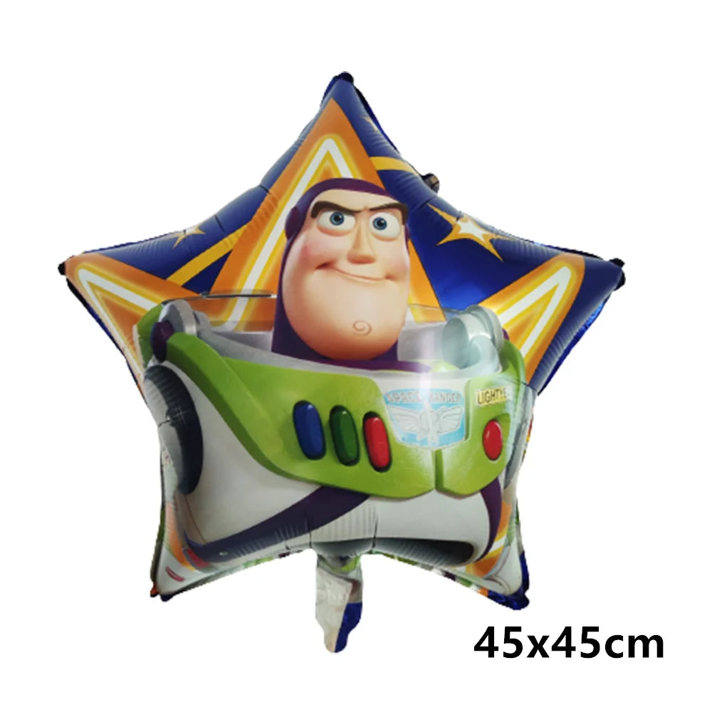 Disney Buzz Lightyear Foil Balloon Set Toy Story Happy Birthday Party Supplies Baby Shower Kids Game Party Decoration Globes