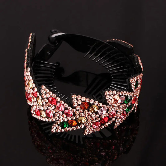 Fashion Hairpin Women Ponytails Hair Claw Hair Accessories Floral Bun Maker Headwear Bird Nest Twist Clip Leaves Hair Claw