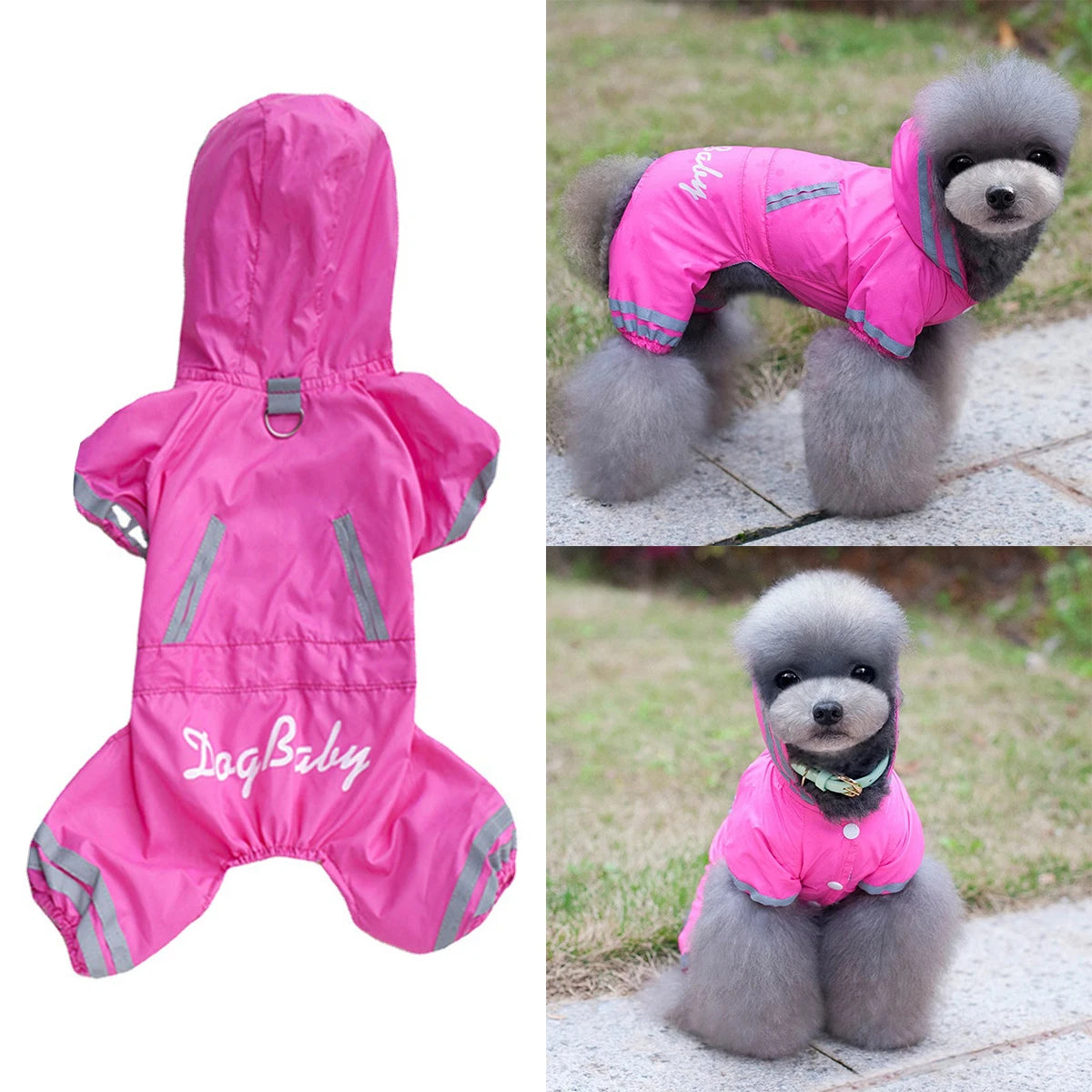 Outdoor Puppy Pet Dog Rain Coat Hoodies Waterproof Jackets Breathable Raincoat For Dogs Cats Apparel Clothes Summer Pet Supplies