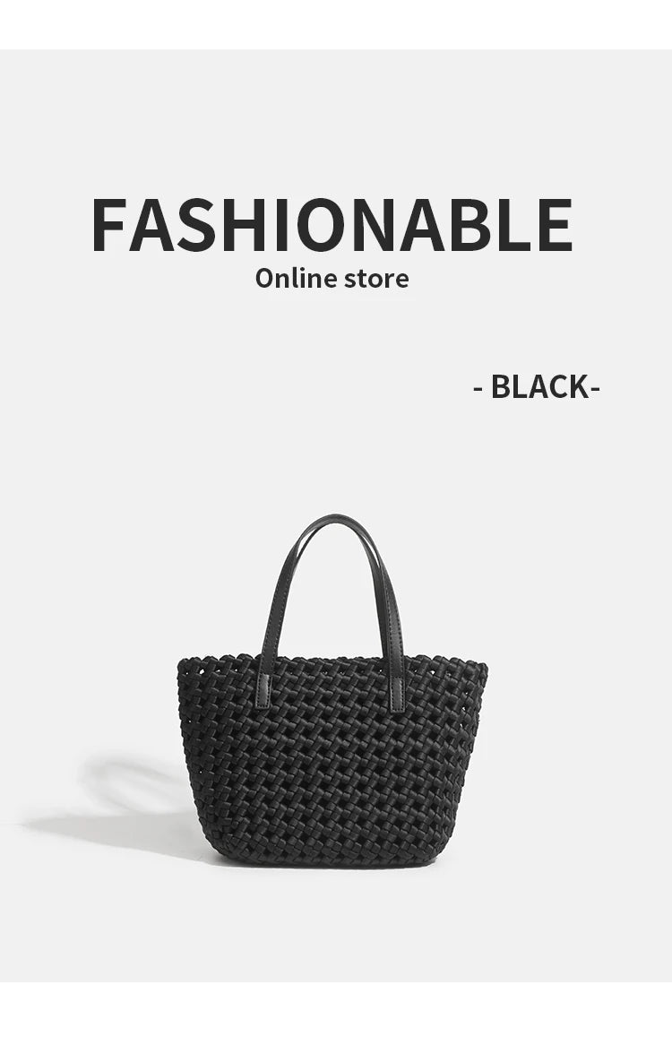 Woven Bag for Women Tote Bag Large Summer Beach Travel Handbag and Purse Retro Handmade Shoulder Bag Woven Bucket bag