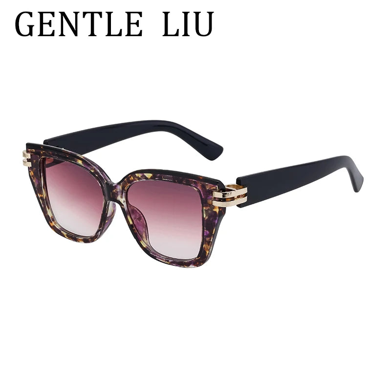 Punk Oversized Frame Square Sunglasses Women 2025 Luxury Brand Design Outdoors Travel Sun Glasses For Ladies Retro Eyewear UV400