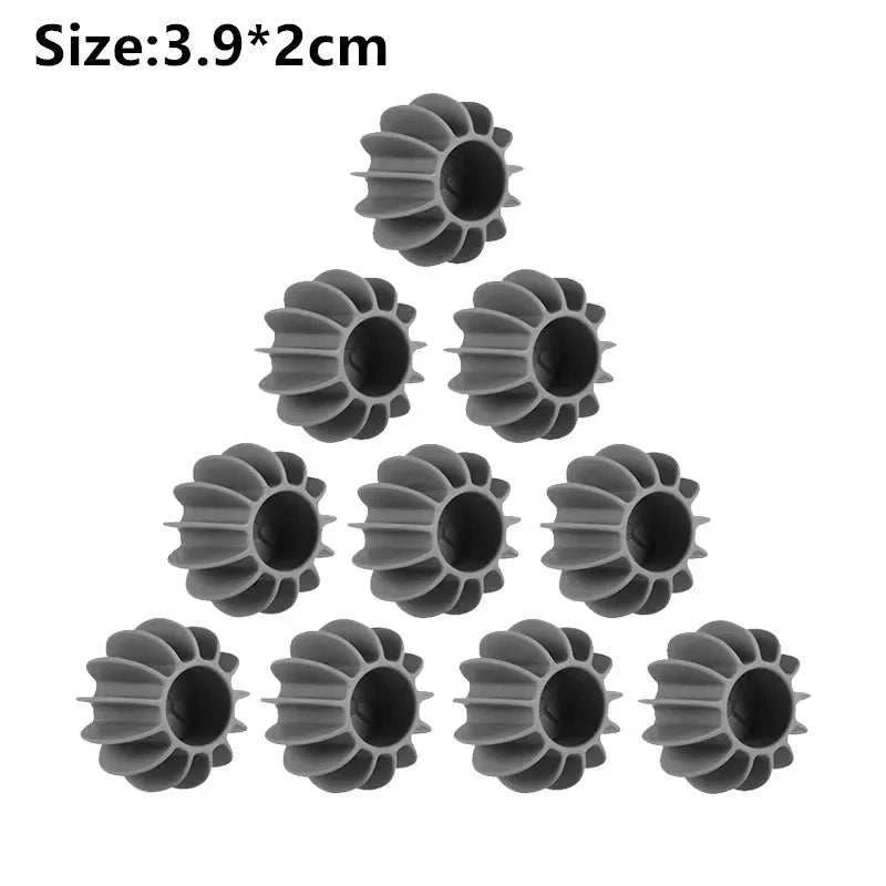10CPS Laundry Ball Reusable Silicone Clothes Hair Cleaning Tools Pet Hair Remover Washing Machine Cat Hair Catcher Laundry Ball