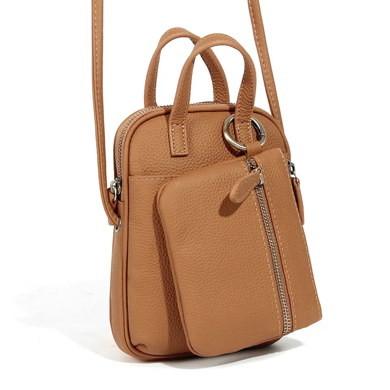 Damenmode-Trend Umhängetasche Kopfschicht Rindsleder Mutter Handtasche multifunktionale All-in-One-Tasche