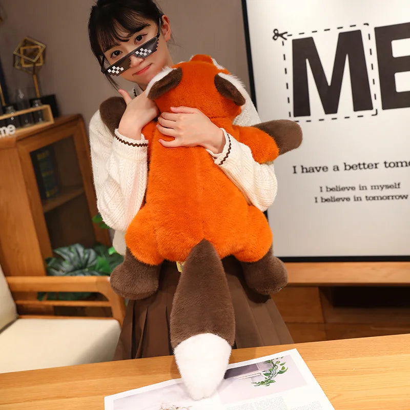 Niedliches Waschbär-Plüschtier, Kuscheltiere, Fuchs, weiche Puppe, Kissen, roter Panda, Spielzeug, Geburtstagsgeschenk für Jungen und Mädchen