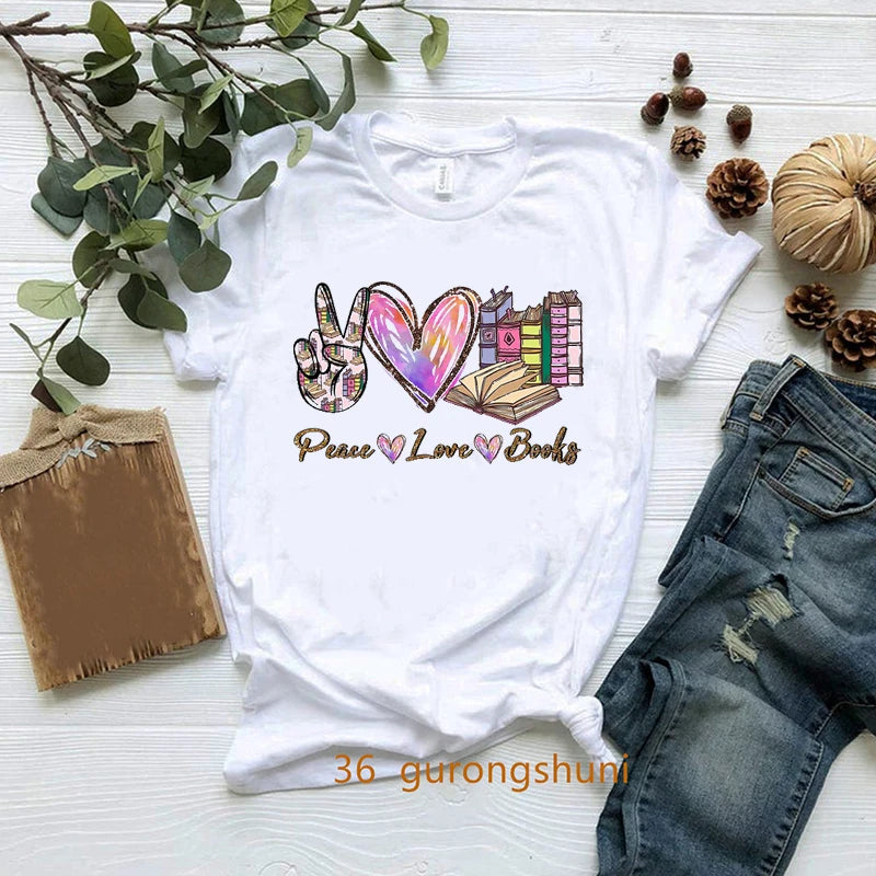 New Nerdy Dirty Inked And Curvy T-Shirt Melanin Black Queen Loves Books T Shirt Women Clothes Short Sleeve 90s Tees Summer Tops