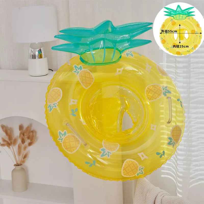 Rooxin Flamingo Swimming Circle Baby Infant Float Pool Swimming Ring With Sunshade Floating Seat Summer Beach Pool Party Toys