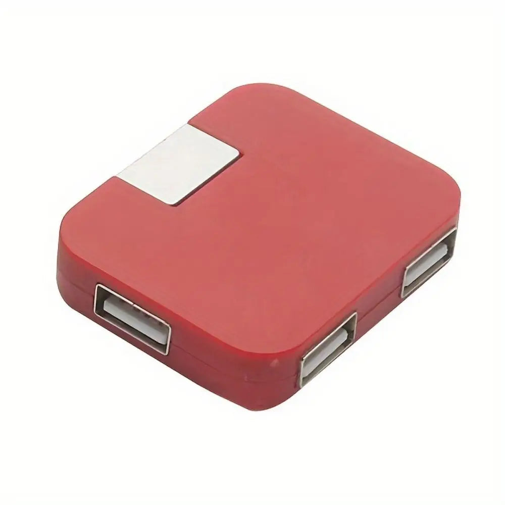 Square USB Multi-port Hub 4-port Expander Splitter Mini Usb Hub 4 Ports Multi Interface 4 in 1 Four-ports HUB Notebook