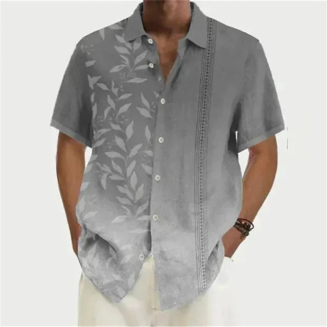 men's shirt Hawaiian shirt coconut wood 3D printing short sleeve button clothes tropical fashion jacket S-5XL mon
