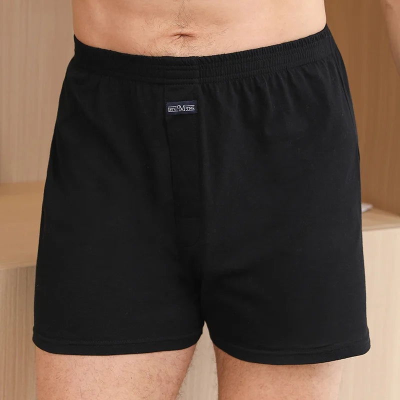 Mens Boxer Shorts Rich Cotton Elasticated Pack Underwear Home Boxers Pajamas Loose Thin Breathable Underpants Gym Shorts Panties mon