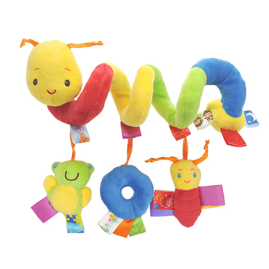 Babybett Hängende Rasseln Spielzeug Autositz Spielzeug Weiche Mobiles Kinderwagen Kinderbett Kinderbett Spiralspielzeug Kinderwagen Hängende Puppen für Babys Neugeborenes Geschenk