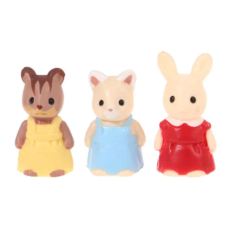 Mini Rabbit Garden Scene Decorative Toy Play House Accessories Prop