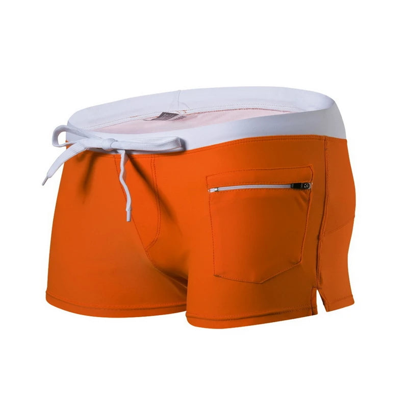 Men's Swim Trunks with Zipper Pocket Swimming Shorts with Mesh Liner Summer Quick Dry Stretchy Bathing Suit Swimsuit Swimwear