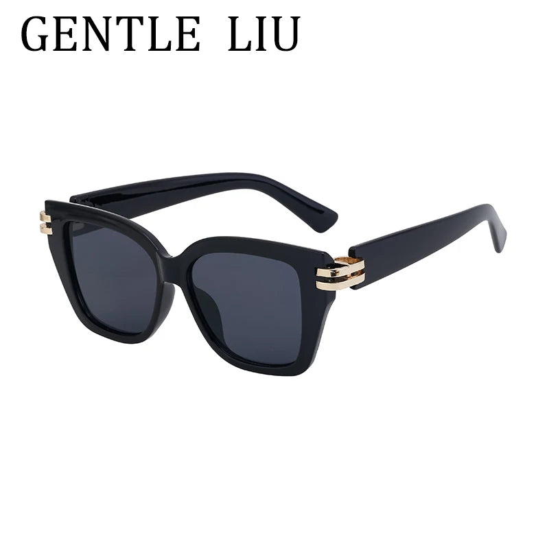 Punk Oversized Frame Square Sunglasses Women 2025 Luxury Brand Design Outdoors Travel Sun Glasses For Ladies Retro Eyewear UV400