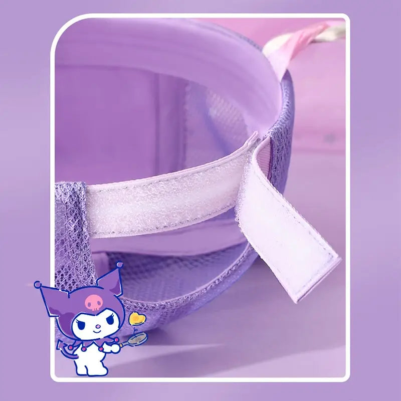 Sanrioed Anime Kuromi Children Sun Protection Hat Cute Baseball cap Cartoon Sunhat Spring trip Summer Camp Gift for Friend