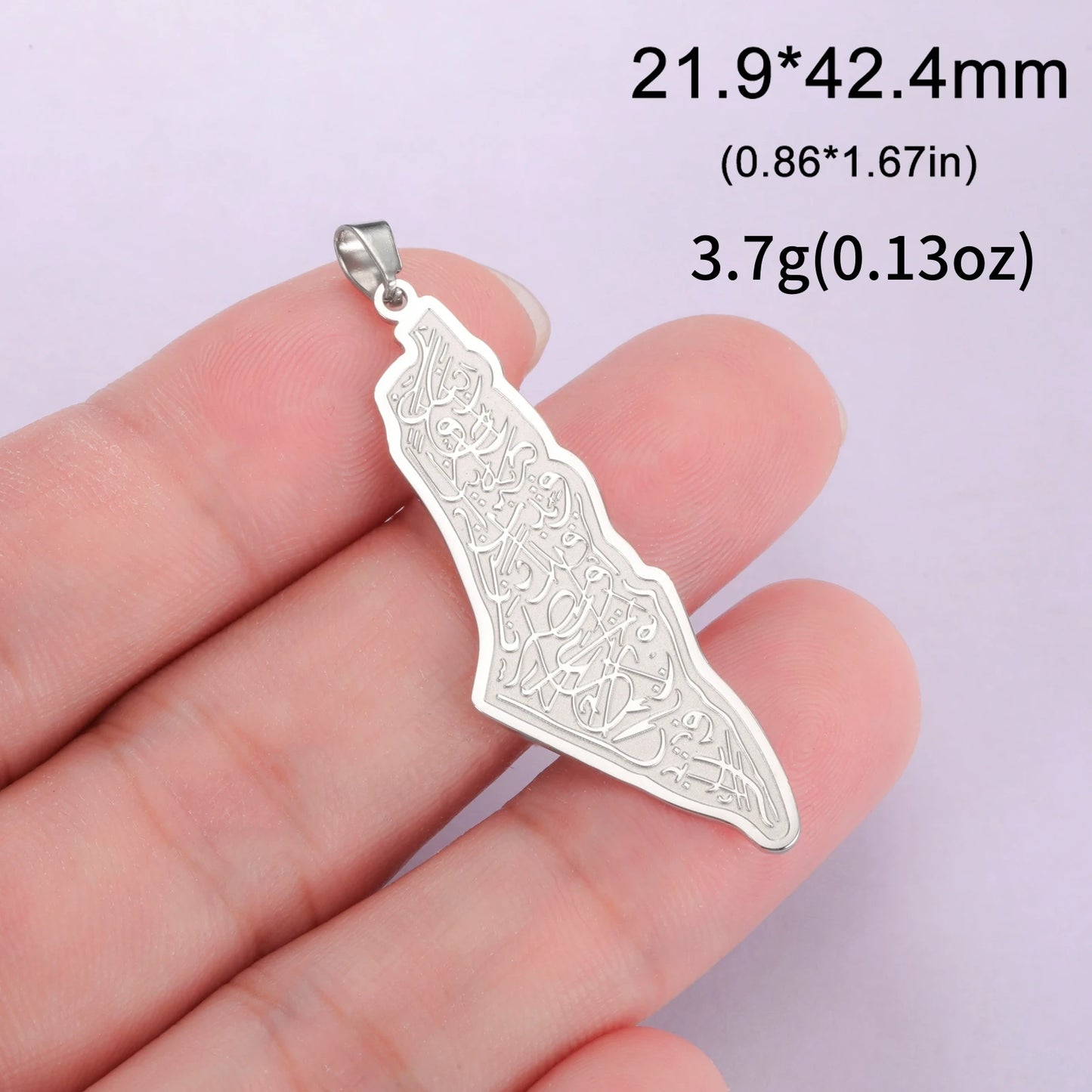 LIKGREAT Dropshipping 1 stücke Palästina Karte Anhänger Halskette Armband Ohrringe Schmuck Machen DIY Edelstahl Zubehör Charme