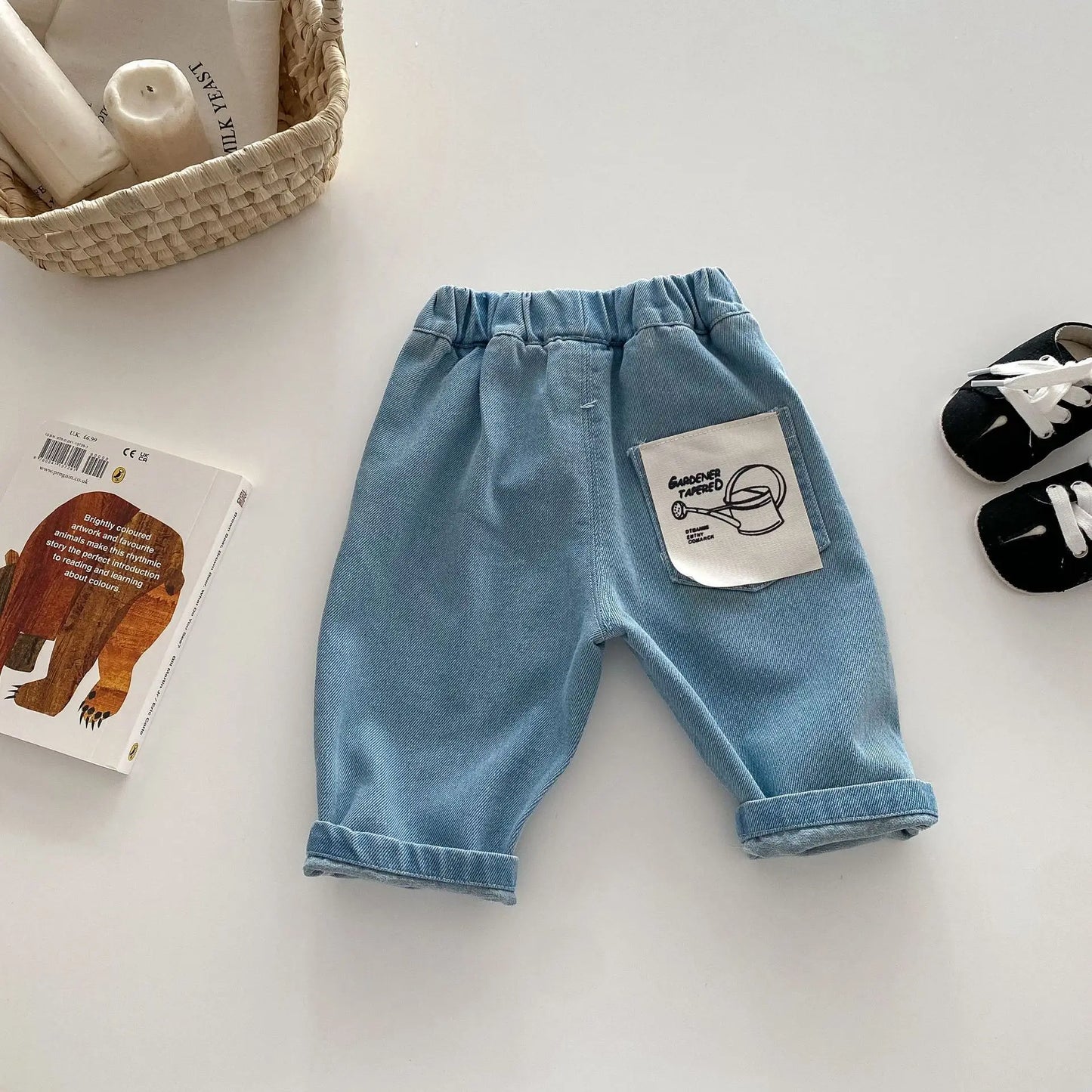 MILANCEL Einfarbige Kinderhose für Jungen und Mädchen, Vier Jahreszeiten, Elastischer Bund, Lässige Kleinkinder-Babyhose, Kleidung für 1–6 Jahre