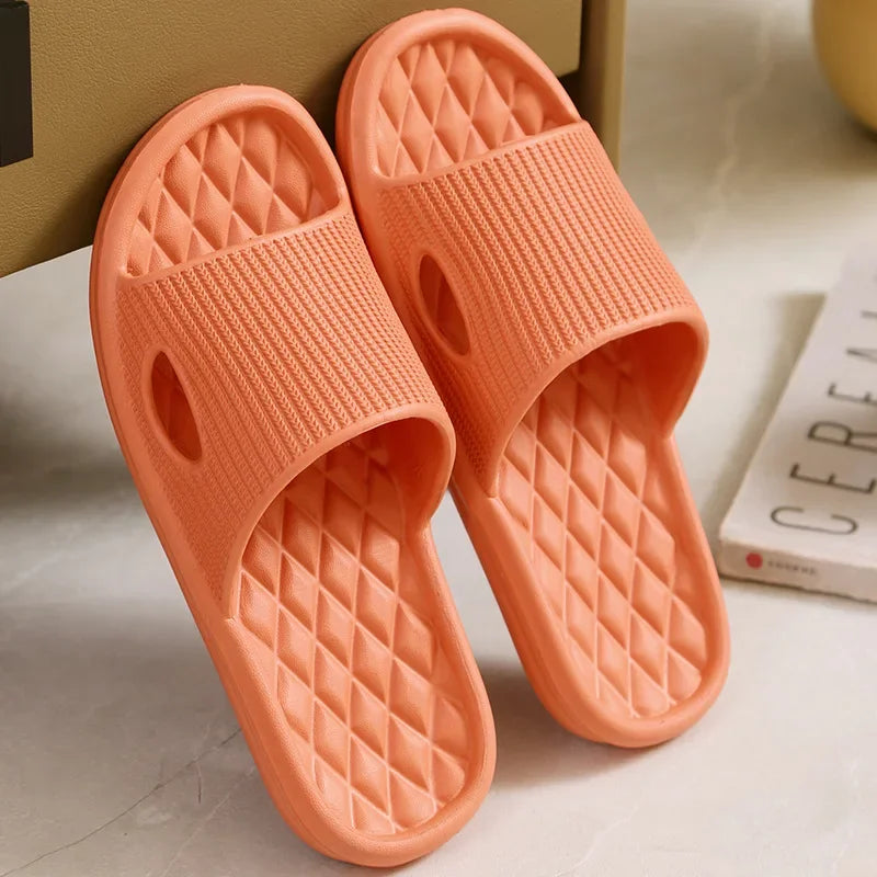New Summer Couples Sandals Concise Non-slip Bathroom Indoor Outfoor Slides Men Women Massage Slippers Comfort Home Flip Flops