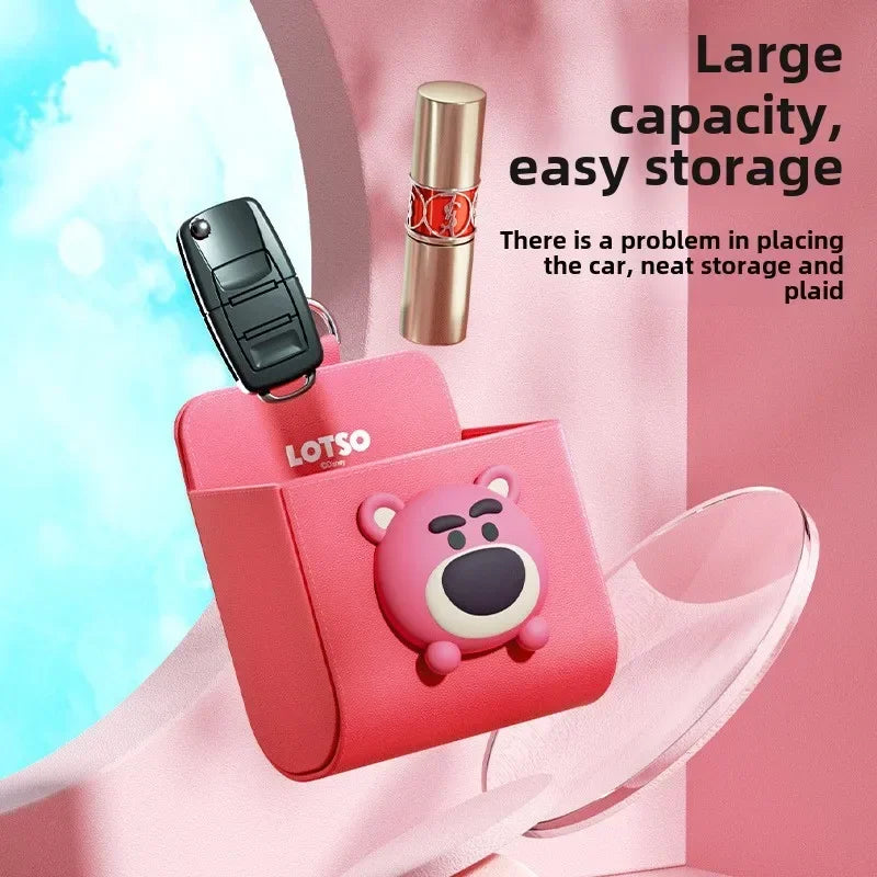 1pc Car Storage Bag Car Air Outlet Debris Bag For Mobile Phone Key Sunglasses Vent Dashboard Tidy Hanging Leather Organizer Box unique