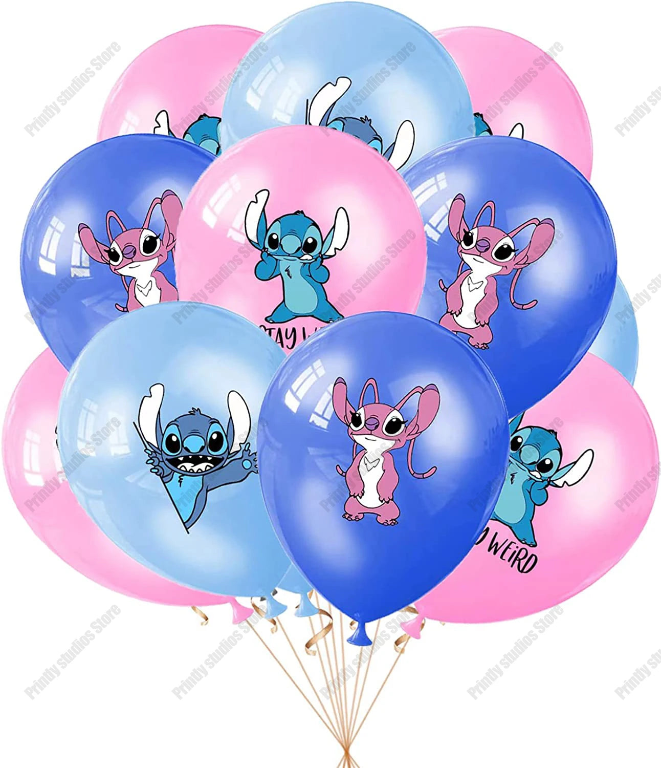 10 STÜCKE 12 Zoll Disney Lilo und Stitch Latexballons Set Globo Junge Mädchen Geburtstagsparty Babyparty Party Dekorationen Kinderspielzeug