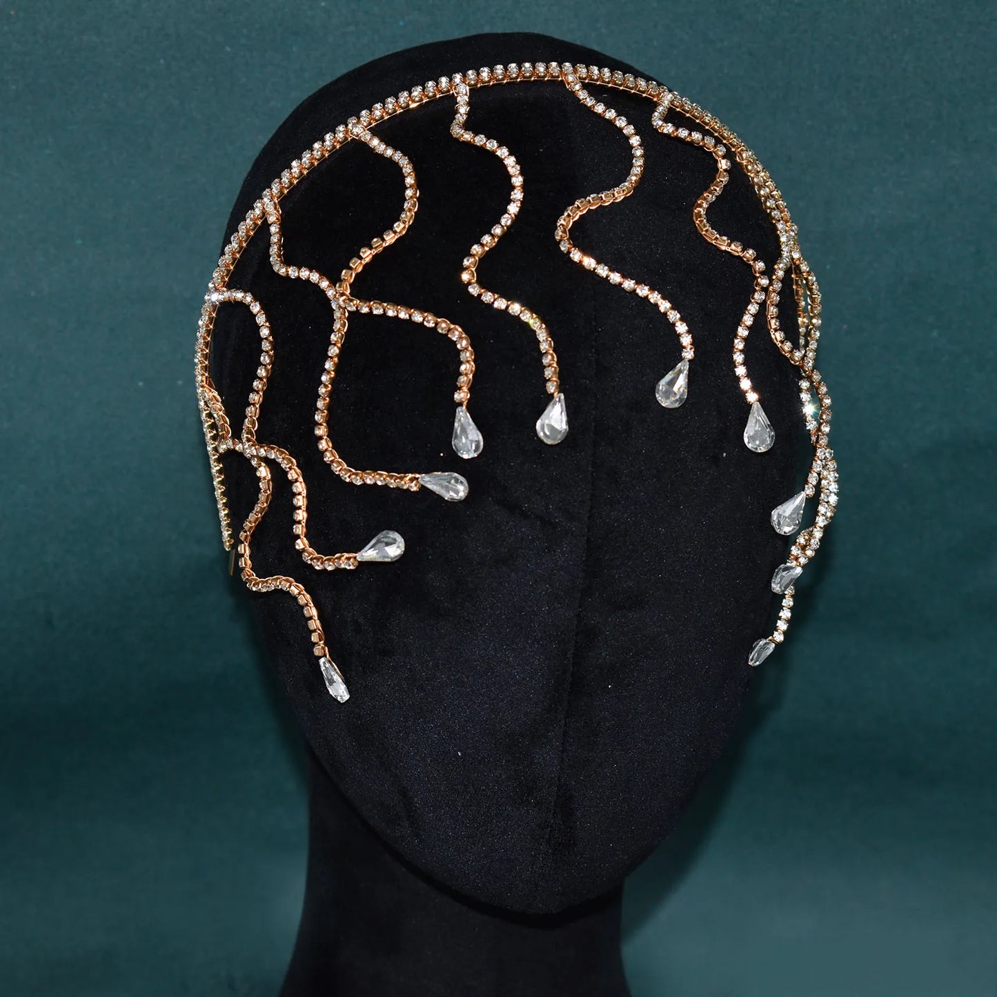 A453 Sparkly Rhinestone Bridal Tiara Hair Accessories Wedding Headbands Crystal Hair Ornament Women Crown Crystal Headwear