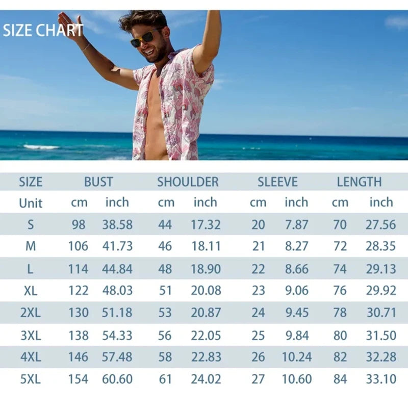 Stylish Lapel Button-Down Shirt Shorts Set Summer Men's Short-Sleeved Shirt Drawstring Shorts 2-Piece 3D Leaf Print Travel Suit mon